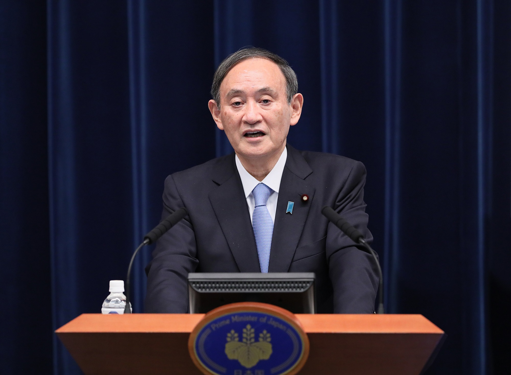 菅内阁总理大臣有关新型冠状病毒感染症的记者招待会