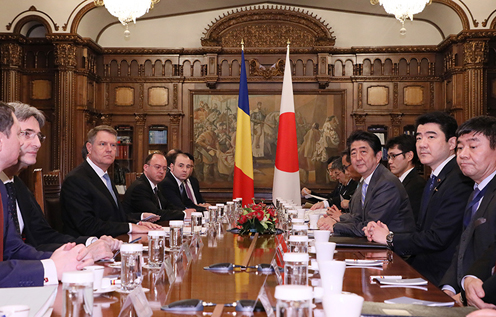 日本・罗马尼亚首脑会谈