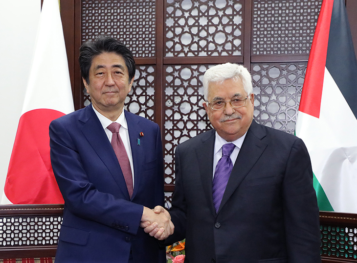 日本・巴勒斯坦首脑会谈1