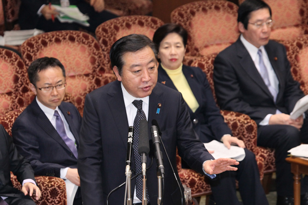 2012年3月16日，野田总理出席了参议院预算委员会。