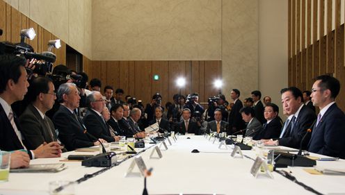 野田总理在总理大臣官邸召开了2012年第3次国家战略会议。