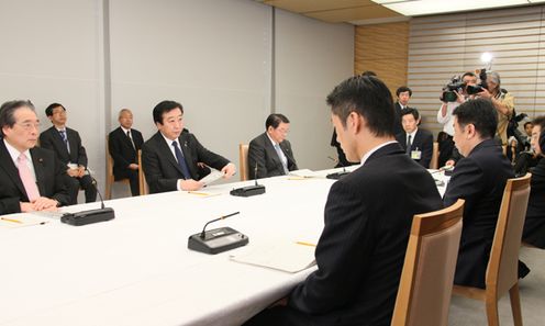野田总理在总理大臣官邸召开了有关核电站的第5次四大臣会议。