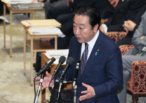 野田总理出席了众议院有关社会保障和税制一体化改革特别委员会。