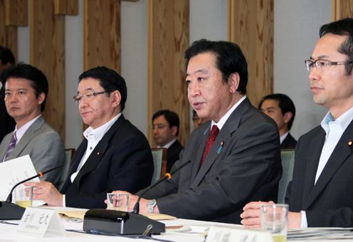 野田总理在总理大臣官邸召开了2012年第6次国家战略会议。