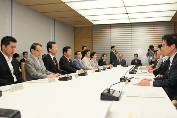 野田总理在总理大臣官邸召开了第19次犯罪对策阁僚会议。
