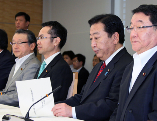 2012年7月23日，野田总理出席了在总理大臣官邸召开的有关每月例行经济报告等的相关阁僚会议。