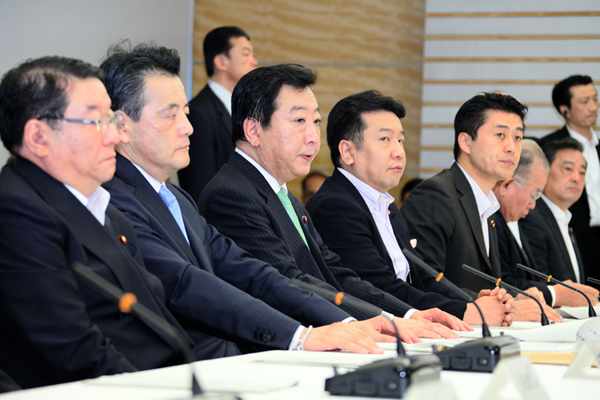 野田总理在总理大臣官邸召开了第26次原子能灾害对策本部会议。