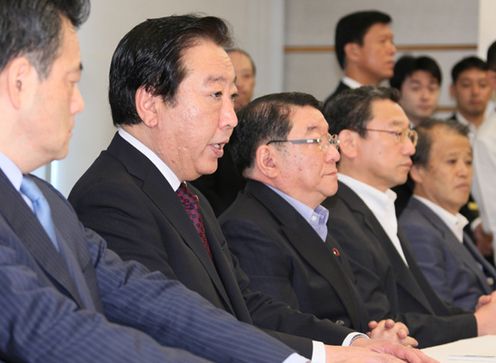 野田总理在总理大臣官邸召开了有关尖阁诸岛非法登陆事例的相关阁僚会议。