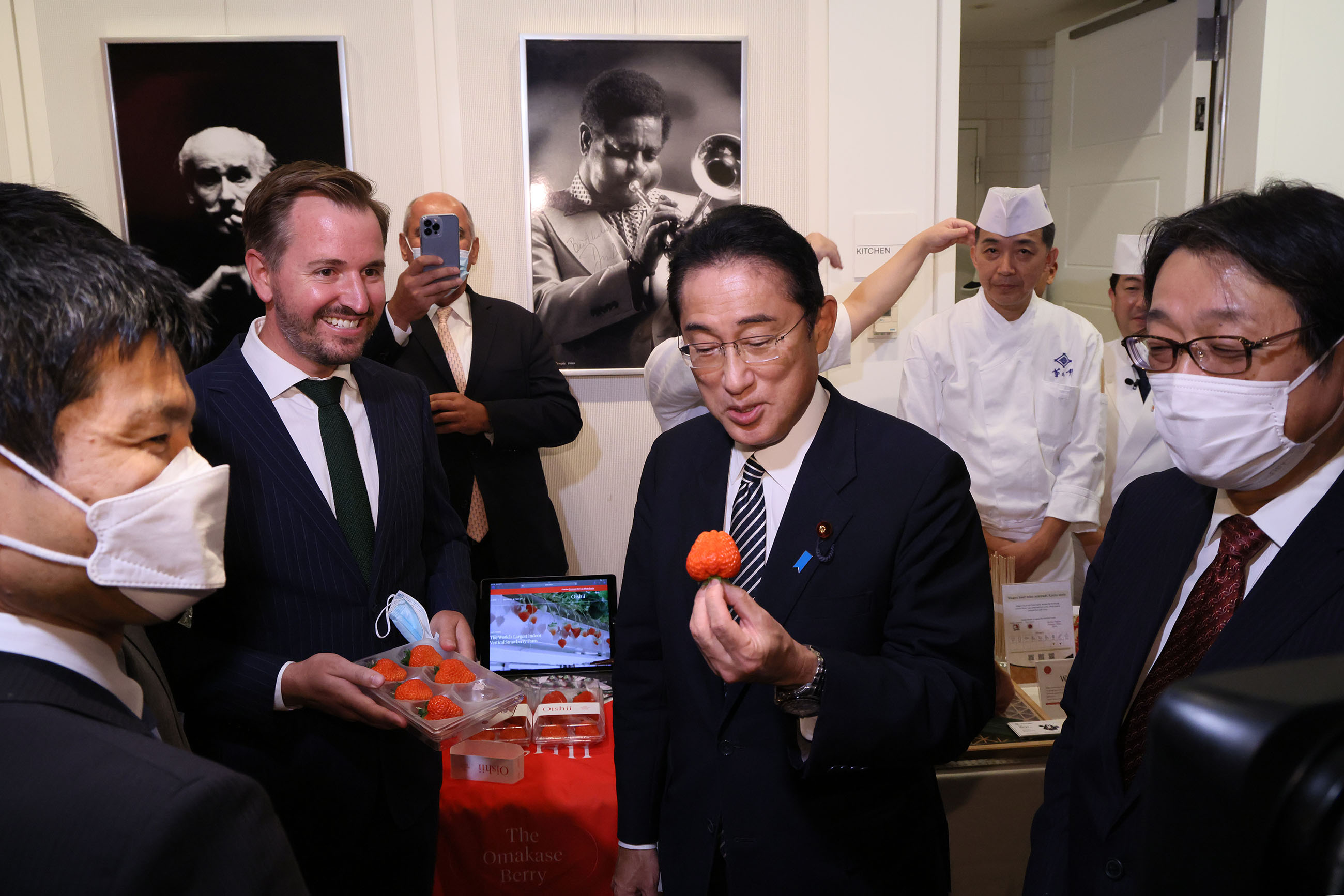 日本食文化発信レセプションに出席する岸田総理３