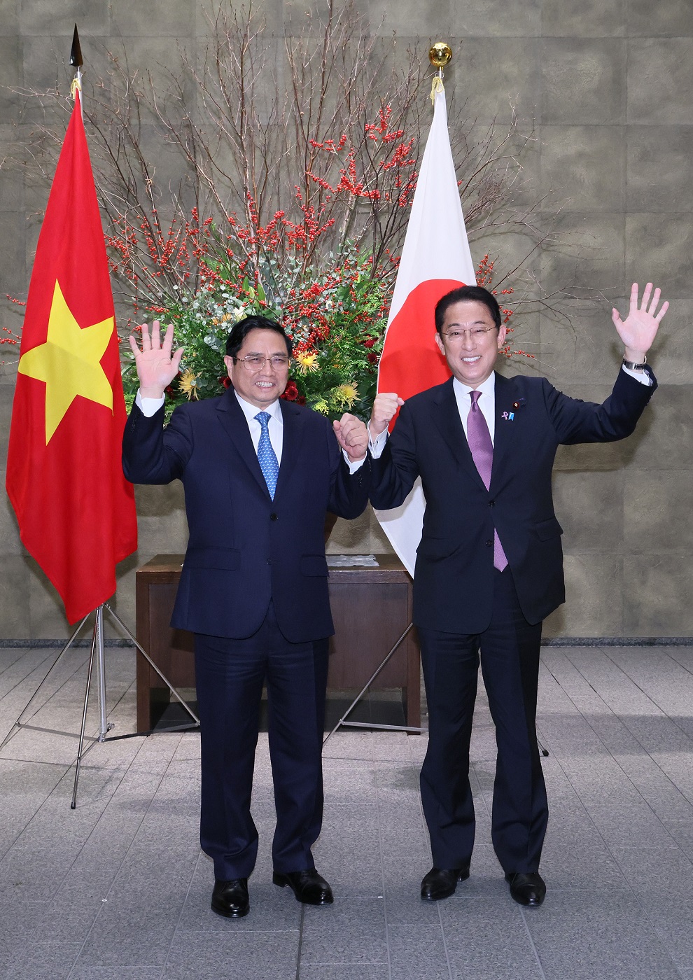 チン・ベトナム首相を迎える岸田総理３