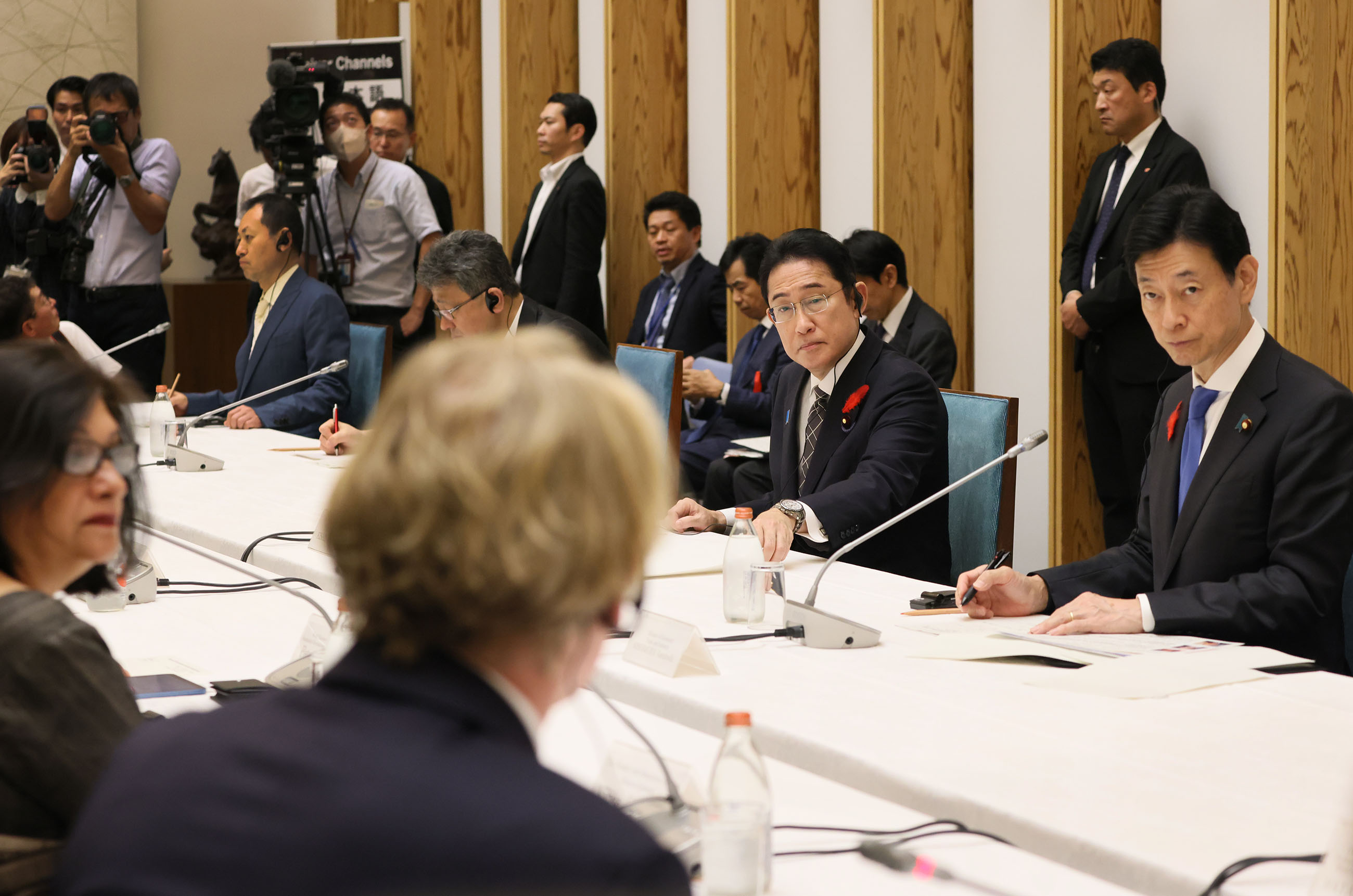 東京ＧＸラウンドテーブルに出席する岸田総理１