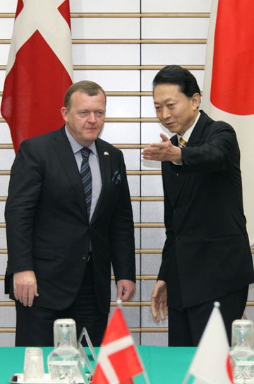 日本・デンマーク首脳会談の写真１