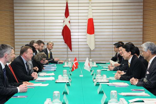 日本・デンマーク首脳会談の写真２