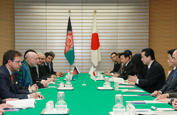 日本・アフガニスタン首脳会談の写真