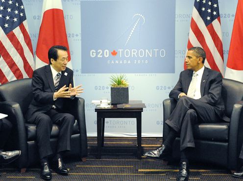 日米首脳会談の写真