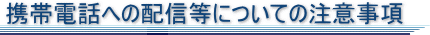 ���[���}�K�W���z�M�ɂ��Ă̒��ӎ���