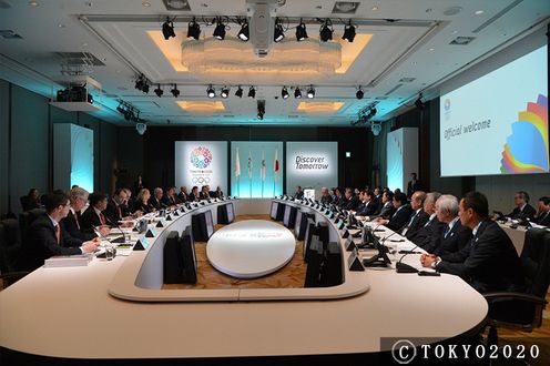 安倍总理出席了在东京都内举办的IOC评估团的正式欢迎仪式并做了致词。