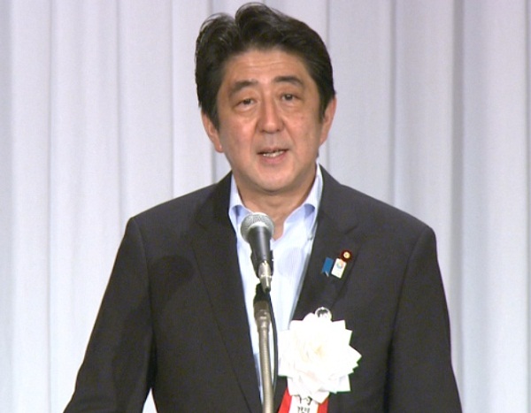 安倍总理出席了在东京都内召开的第八十三次全国市长会议。