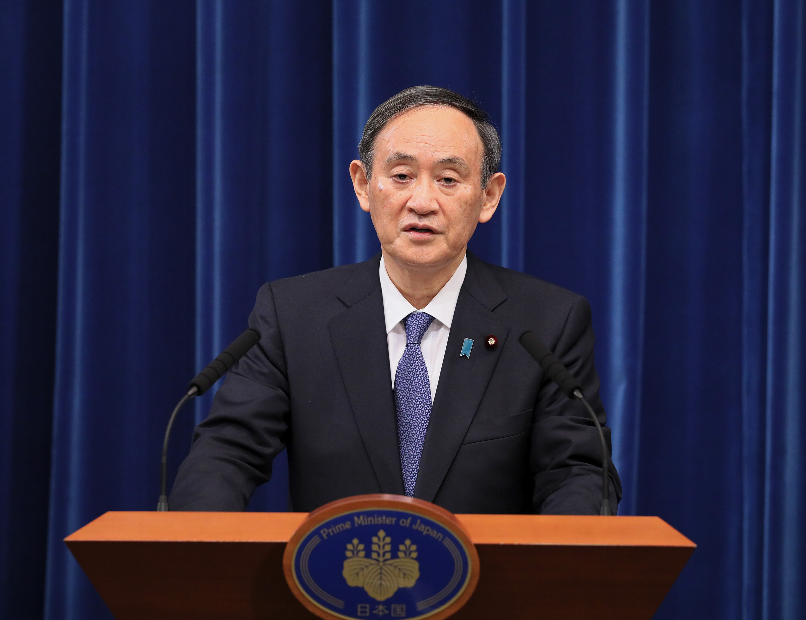 菅内阁总理大臣有关新型冠状病毒感染症的记者招待会