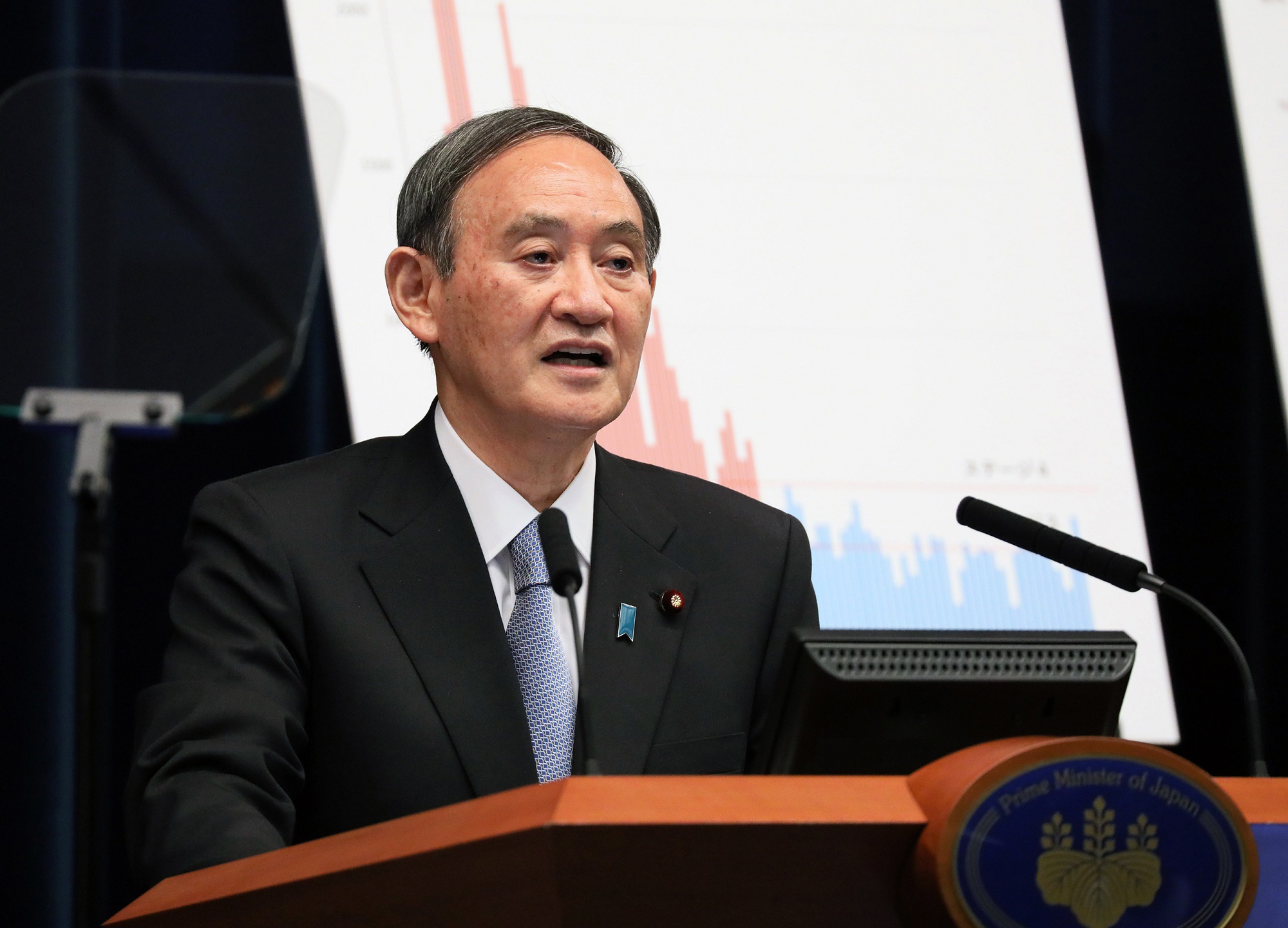 菅内阁总理大臣有关新型冠状病毒感染症的记者招待会