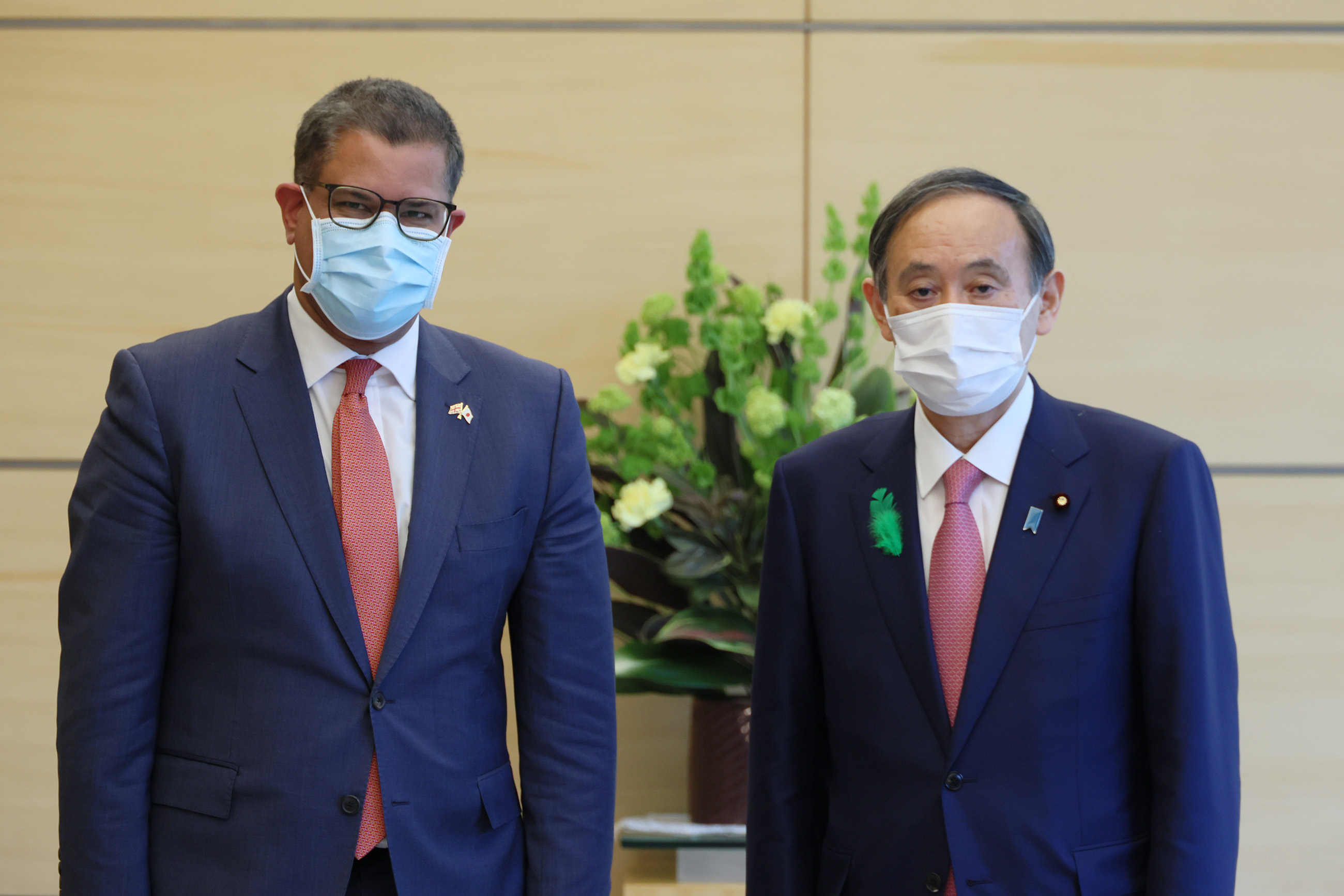 接受COP26夏尔马主席的拜访