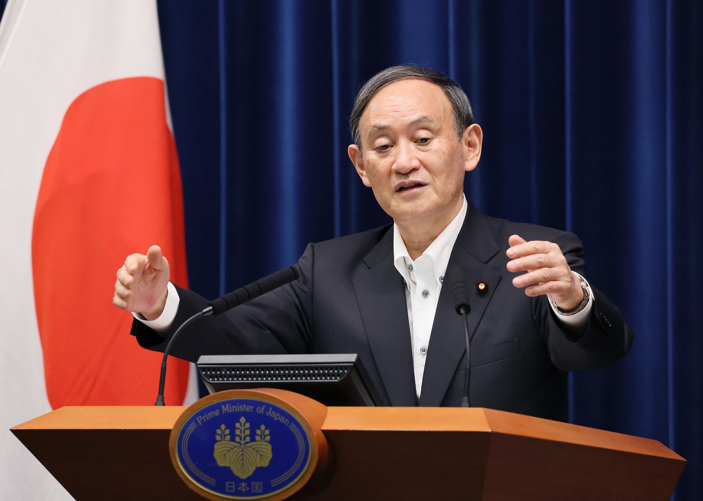 菅内阁总理大臣关于新型冠状病毒感染症的记者招待会