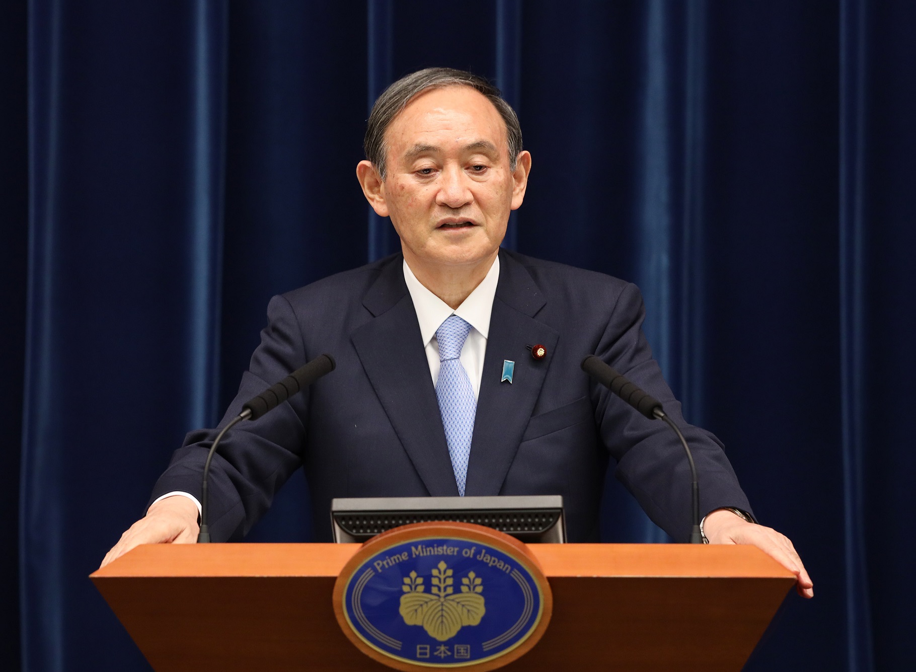 菅内阁总理大臣关于新型冠状病毒感染症的记者招待会