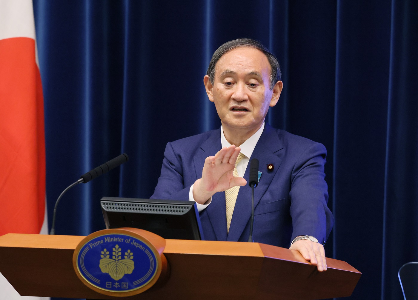 菅内阁总理大臣关于新型冠状病毒感染症的记者招待会