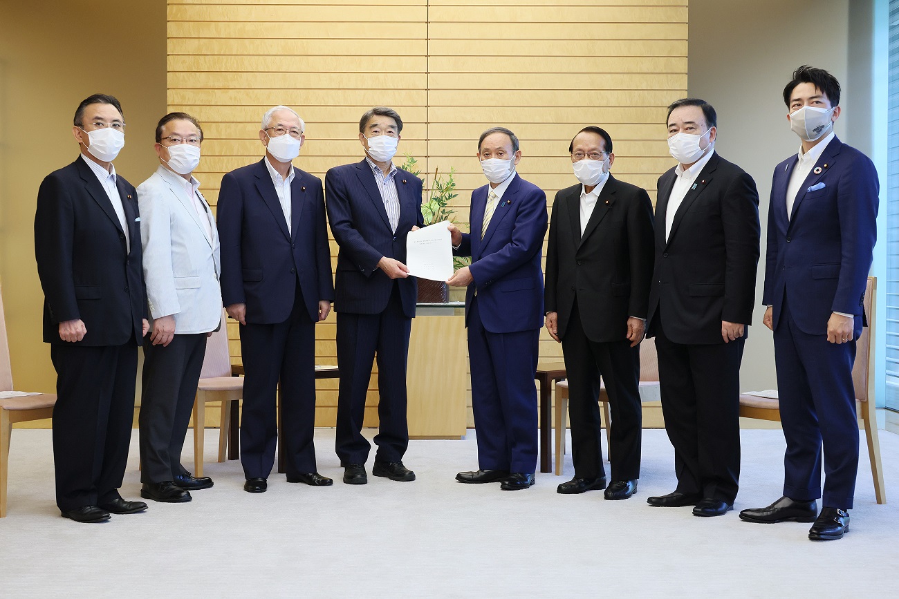 执政党东日本大地震复兴加速化本部递交第10次建议书