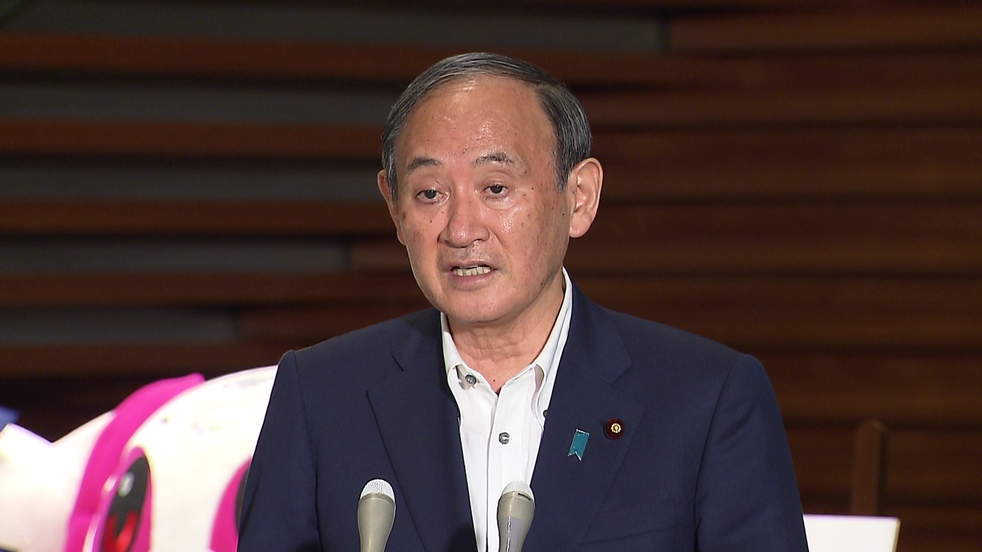 关于紧急事态宣言的运用等的记者会