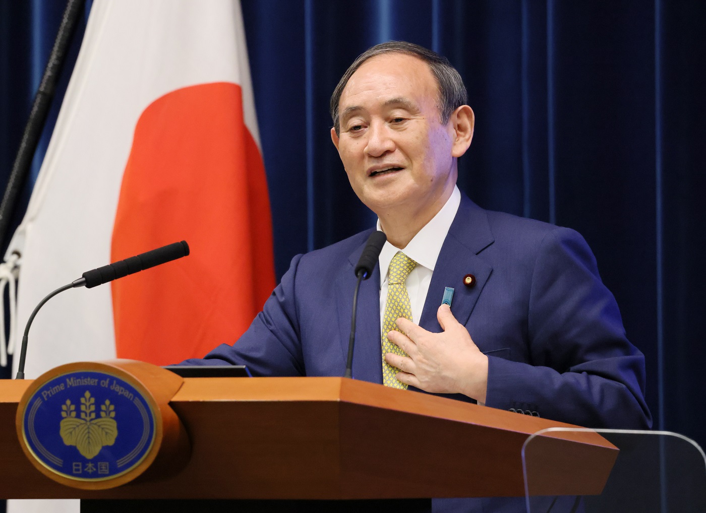 菅内阁总理大臣关于新型冠状病毒感染症的记者招待会