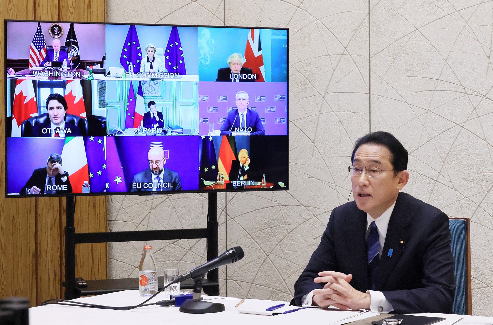 七国集团（G7）首脑视频会议（关于乌克兰局势）