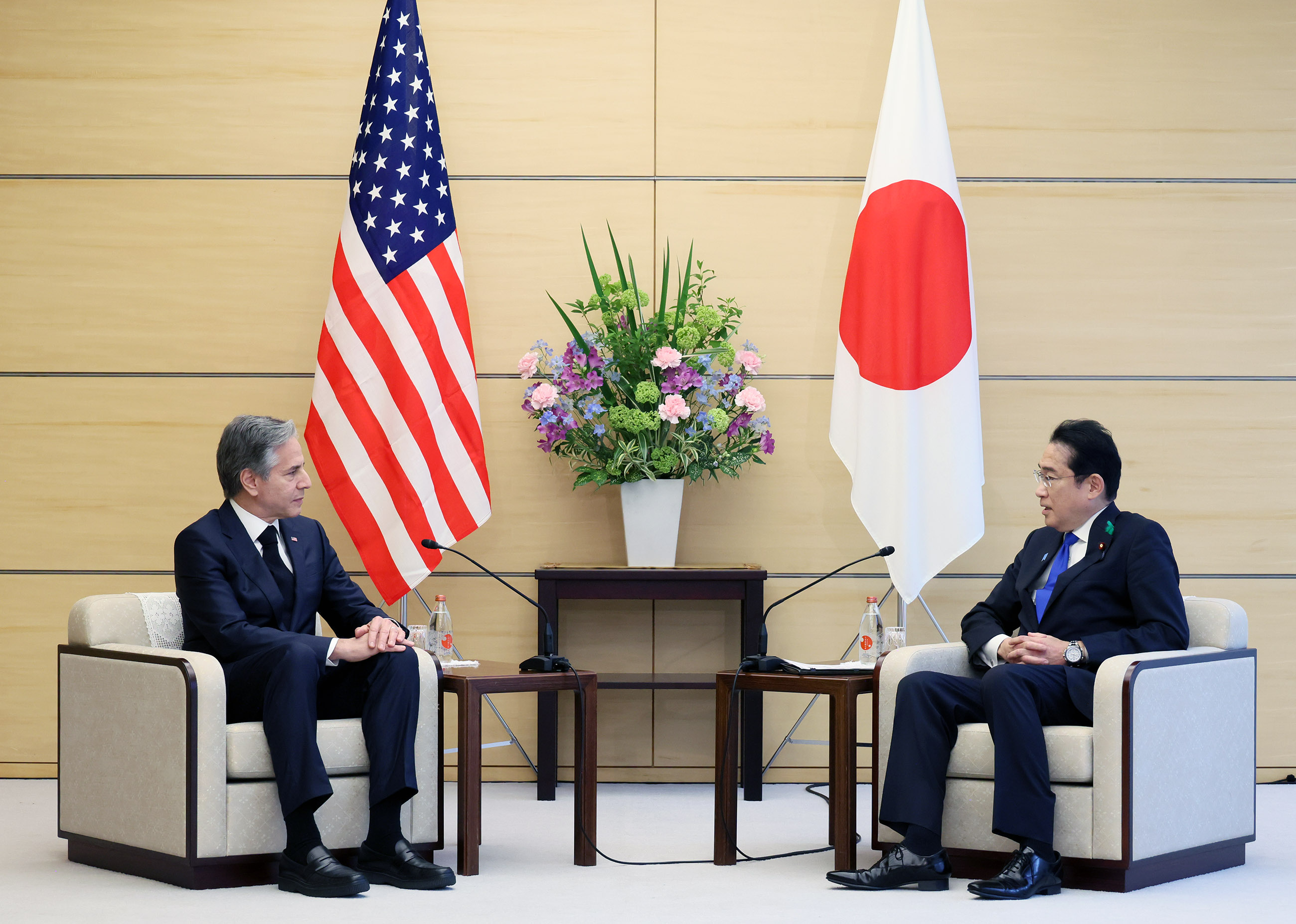 会见美国国务卿布林肯 (首相行程) | 日本国首相官邸