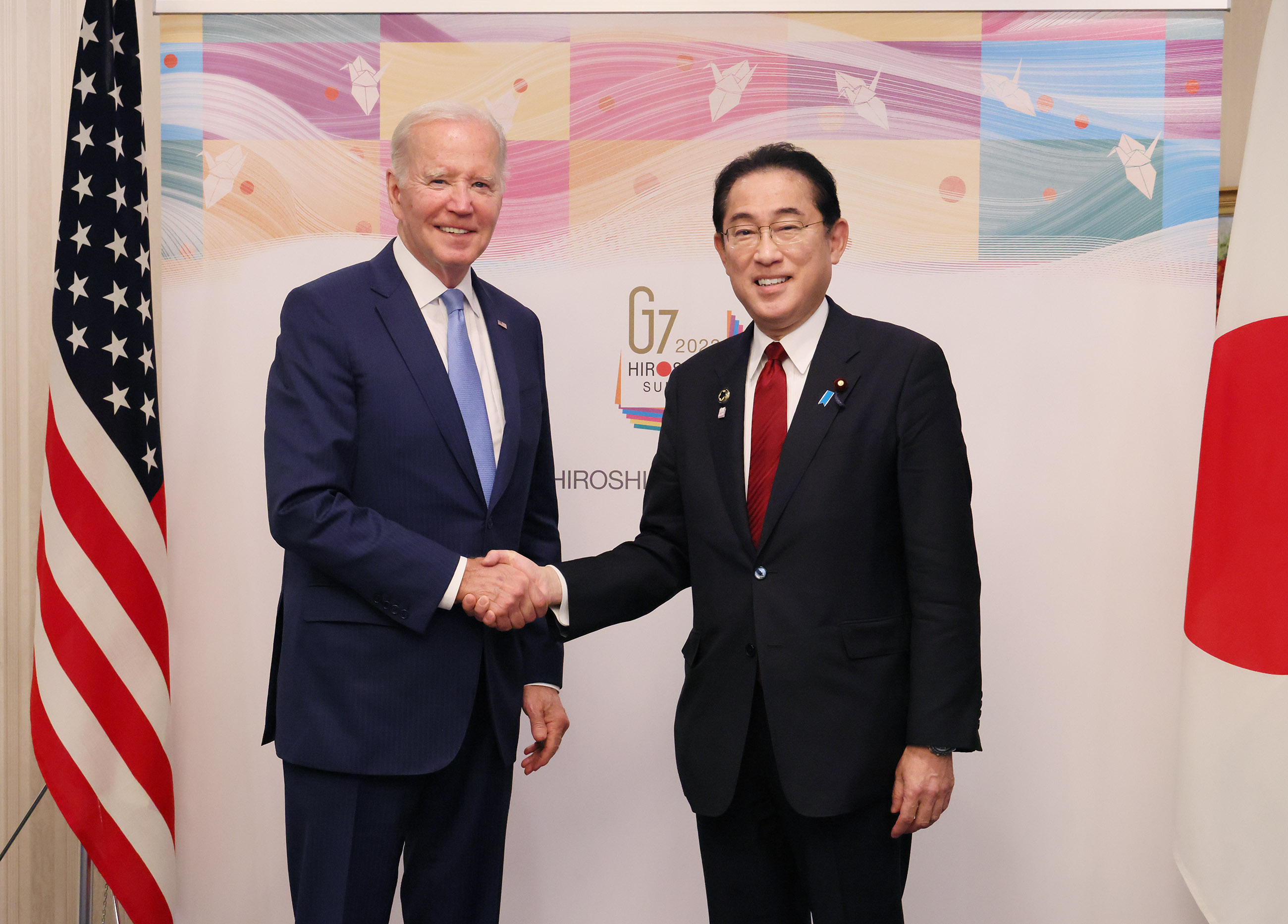 G7七国集团广岛峰会　日美首脑会谈