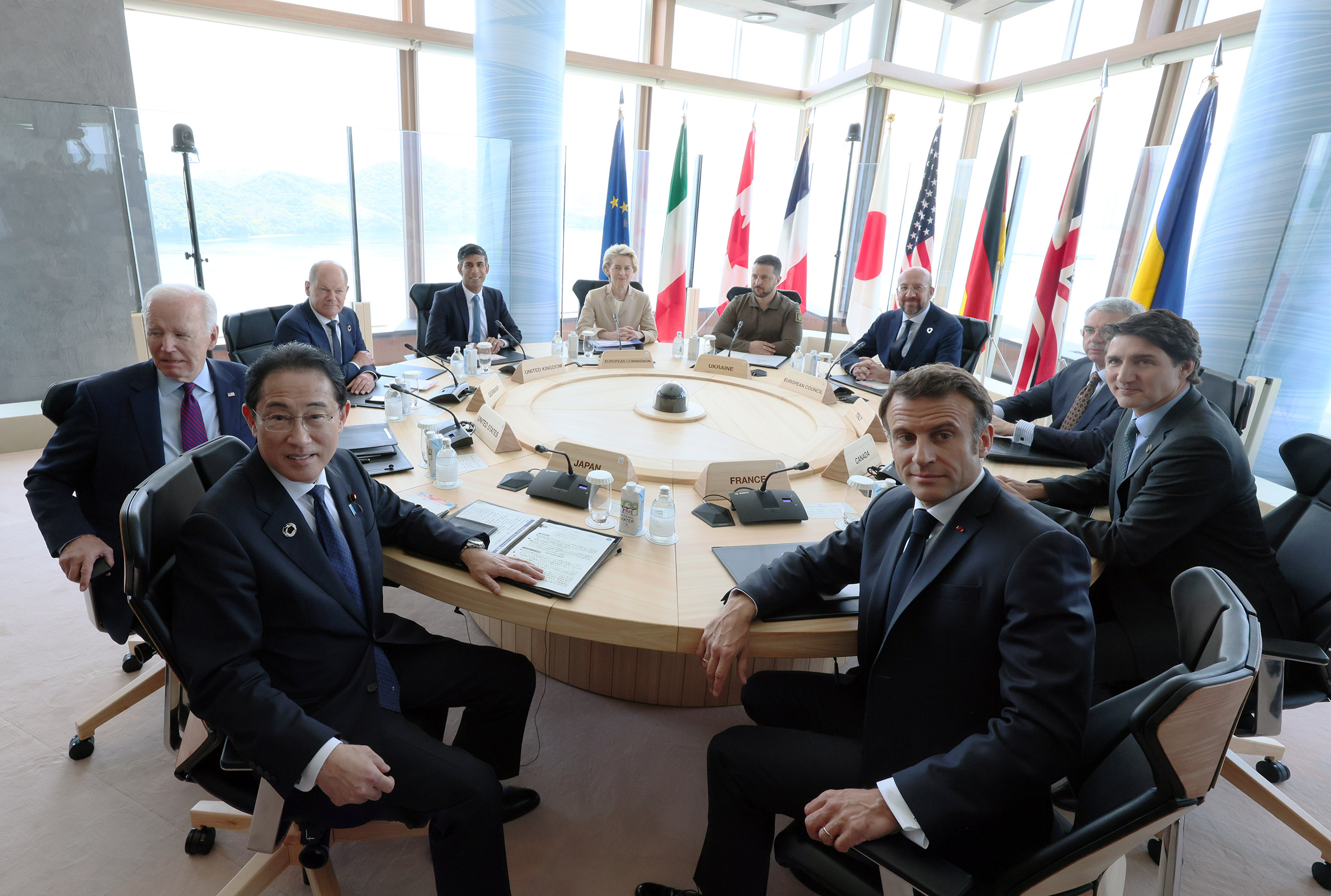 G7七国集团广岛峰会　会议八（乌克兰）、会议九（应对和平与稳定的挑战）