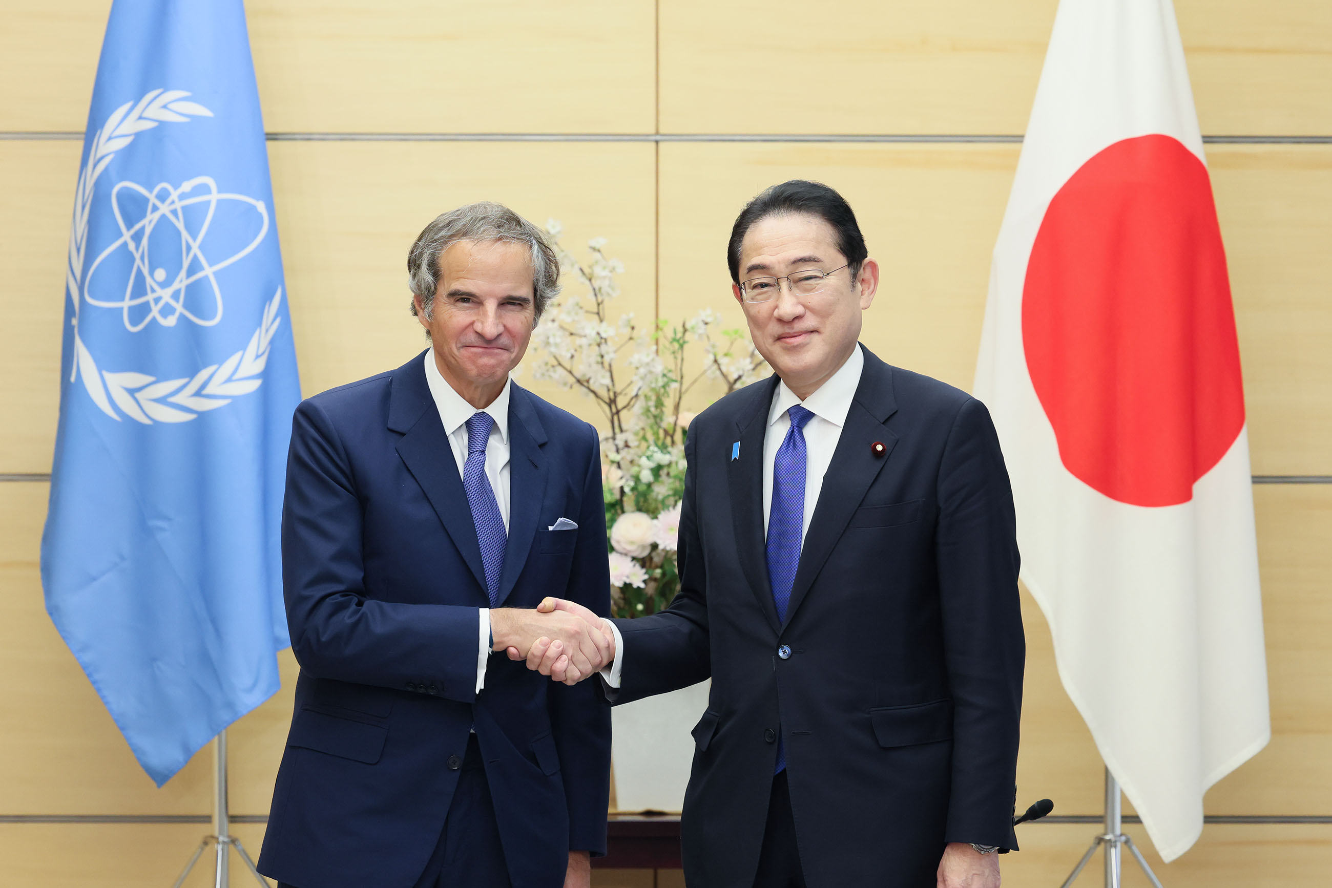 会见国际原子能机构(IAEA)总干事拉拉斐尔・马里亚诺・格罗西