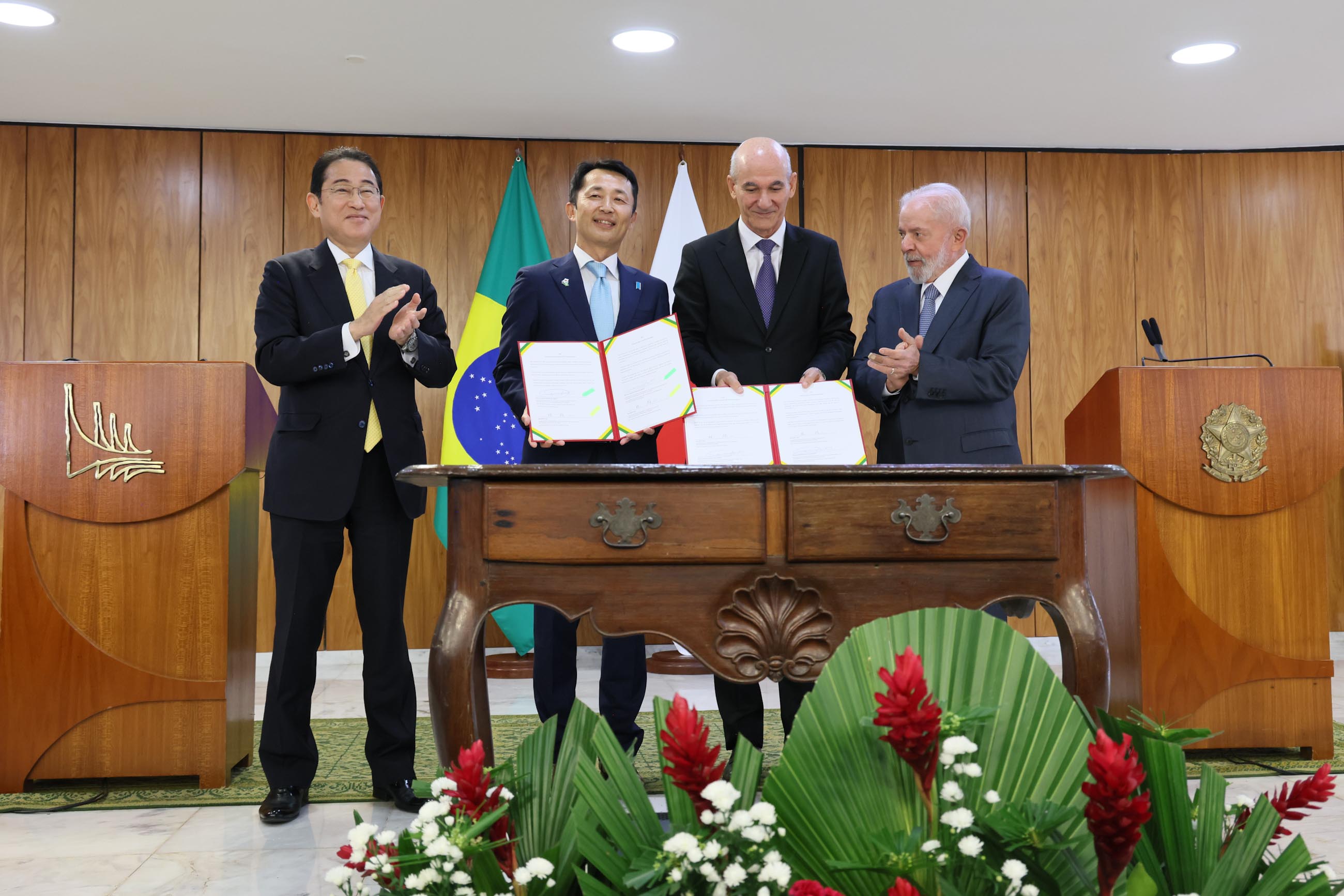 岸田首相出席谅解备忘录等发布仪式