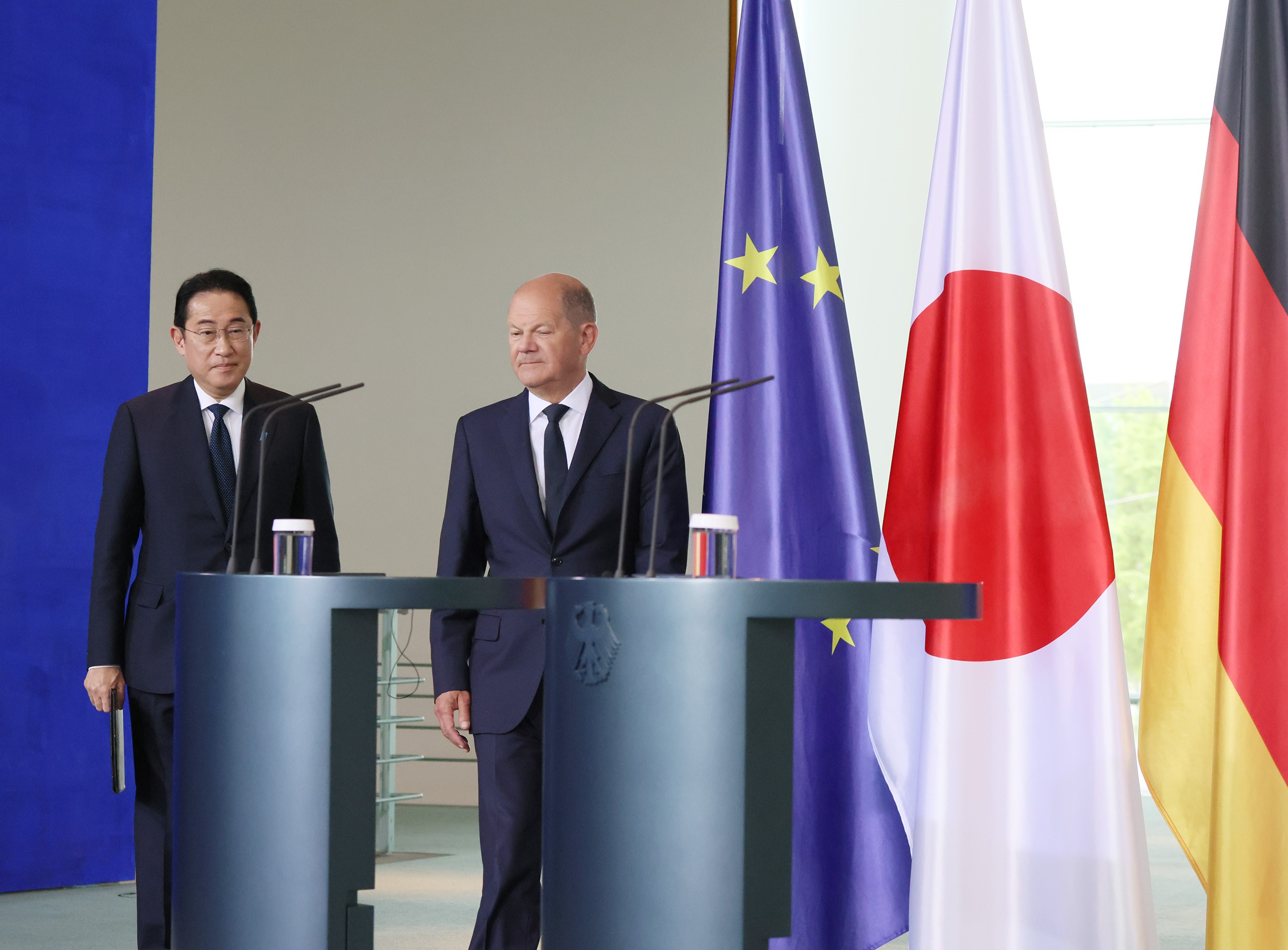 日德联合记者招待会2