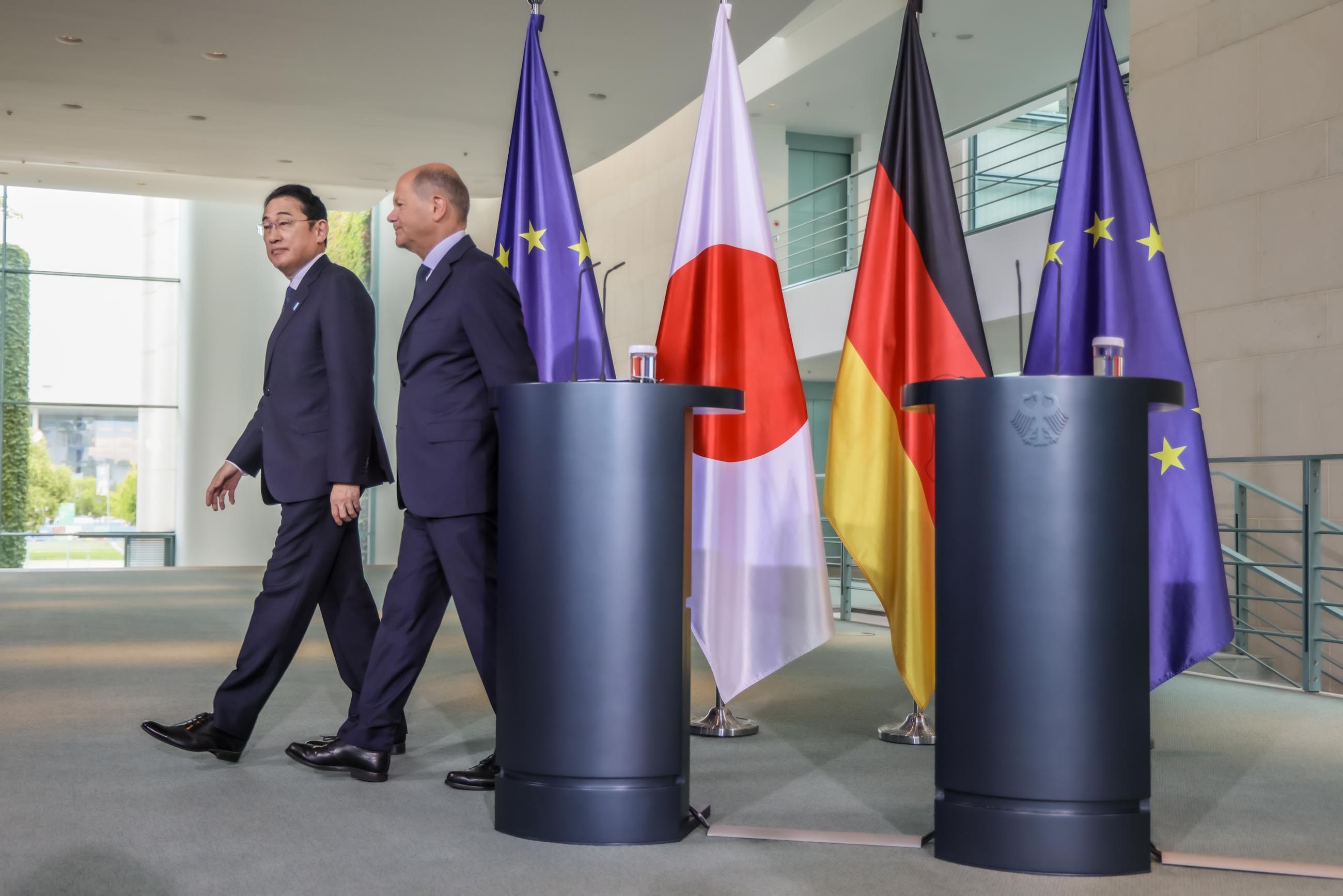 日德联合记者招待会9