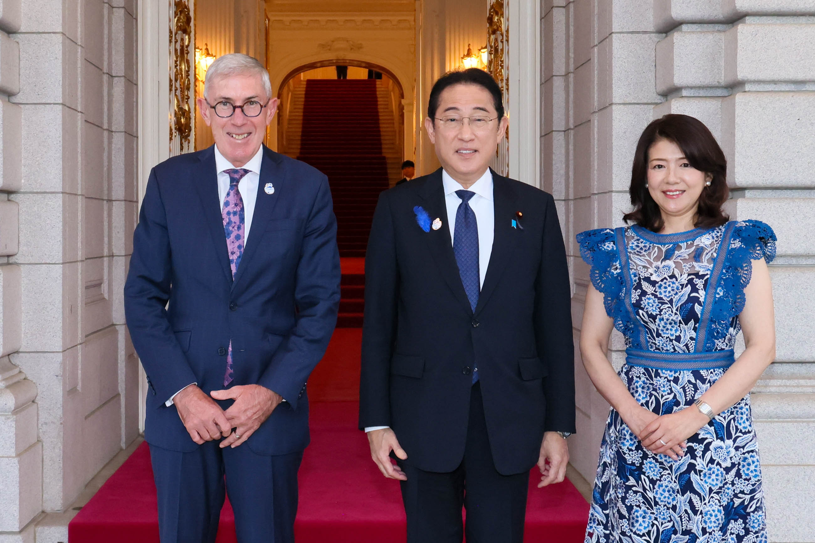 岸田首相迎接欧洲和太平洋事务特使兼驻斐济高级专员