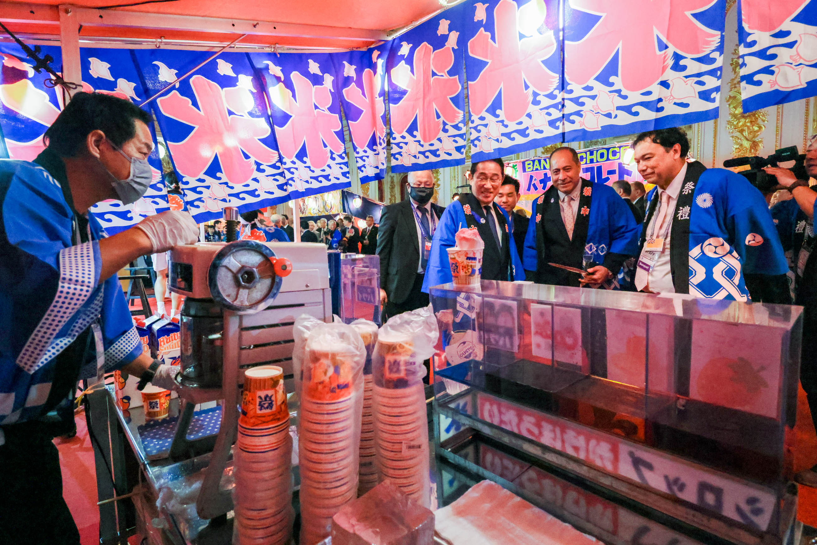 岸田首相参加夏日庆典2