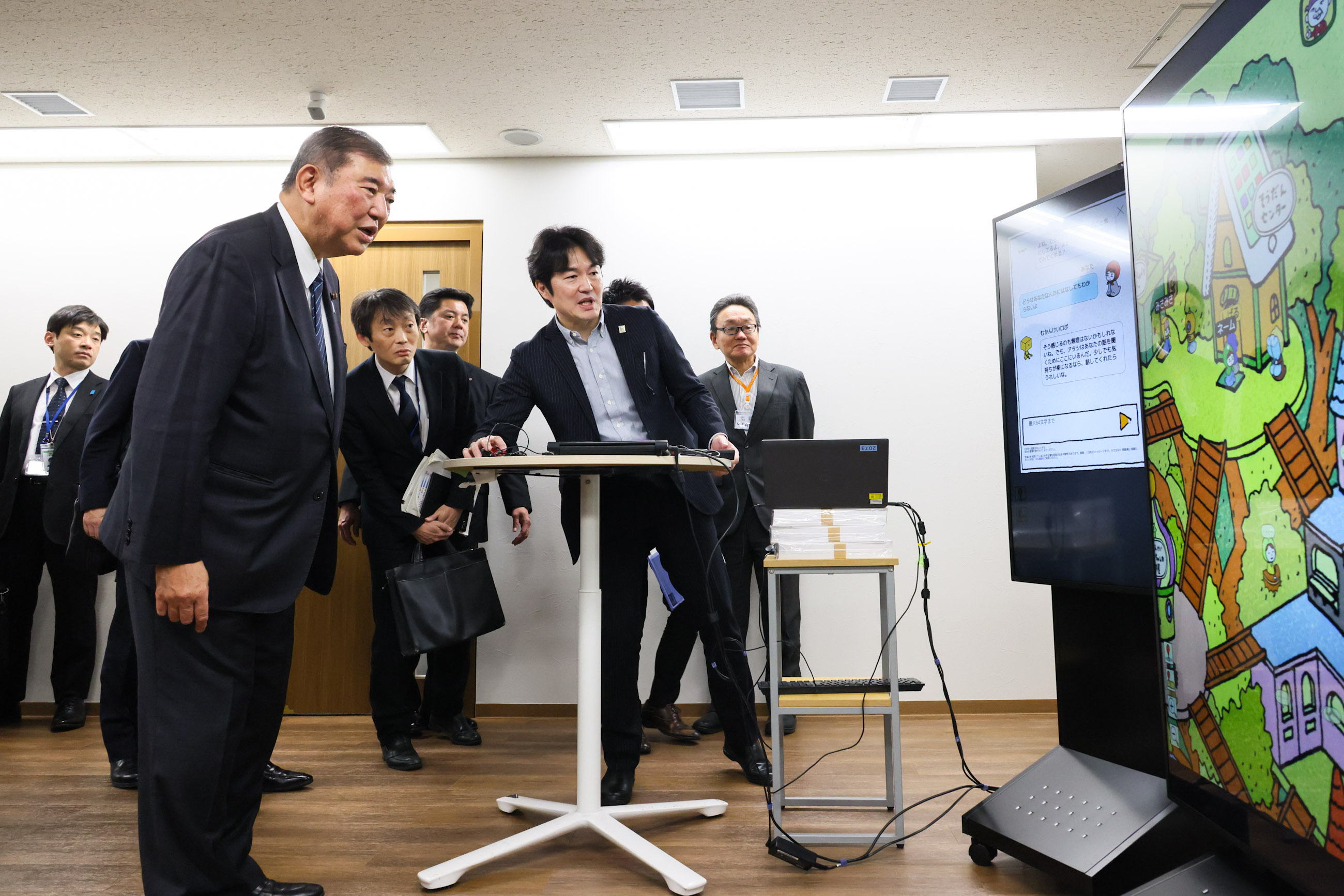 石破首相视察LIFELINK2