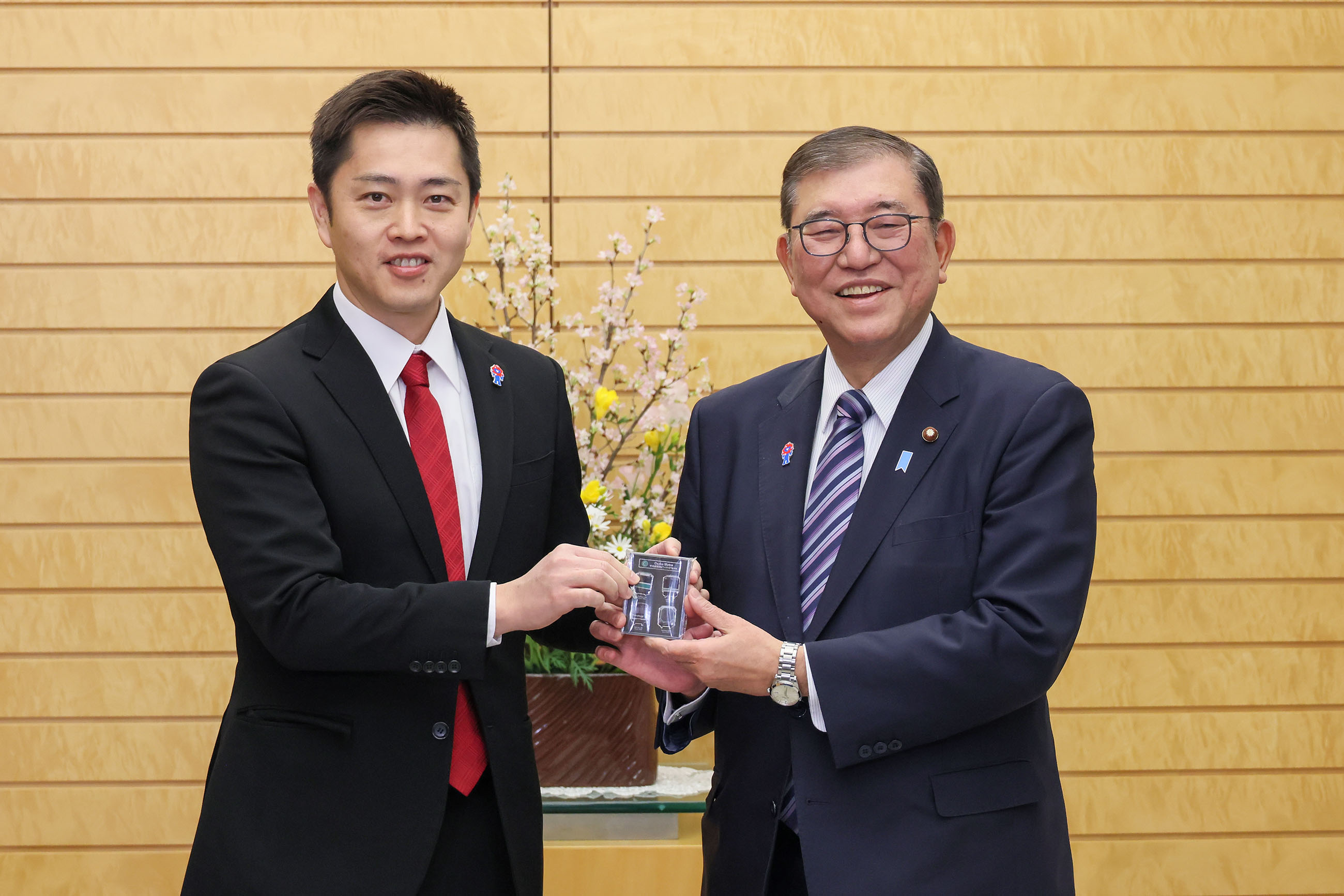 石破首相接受拜会2