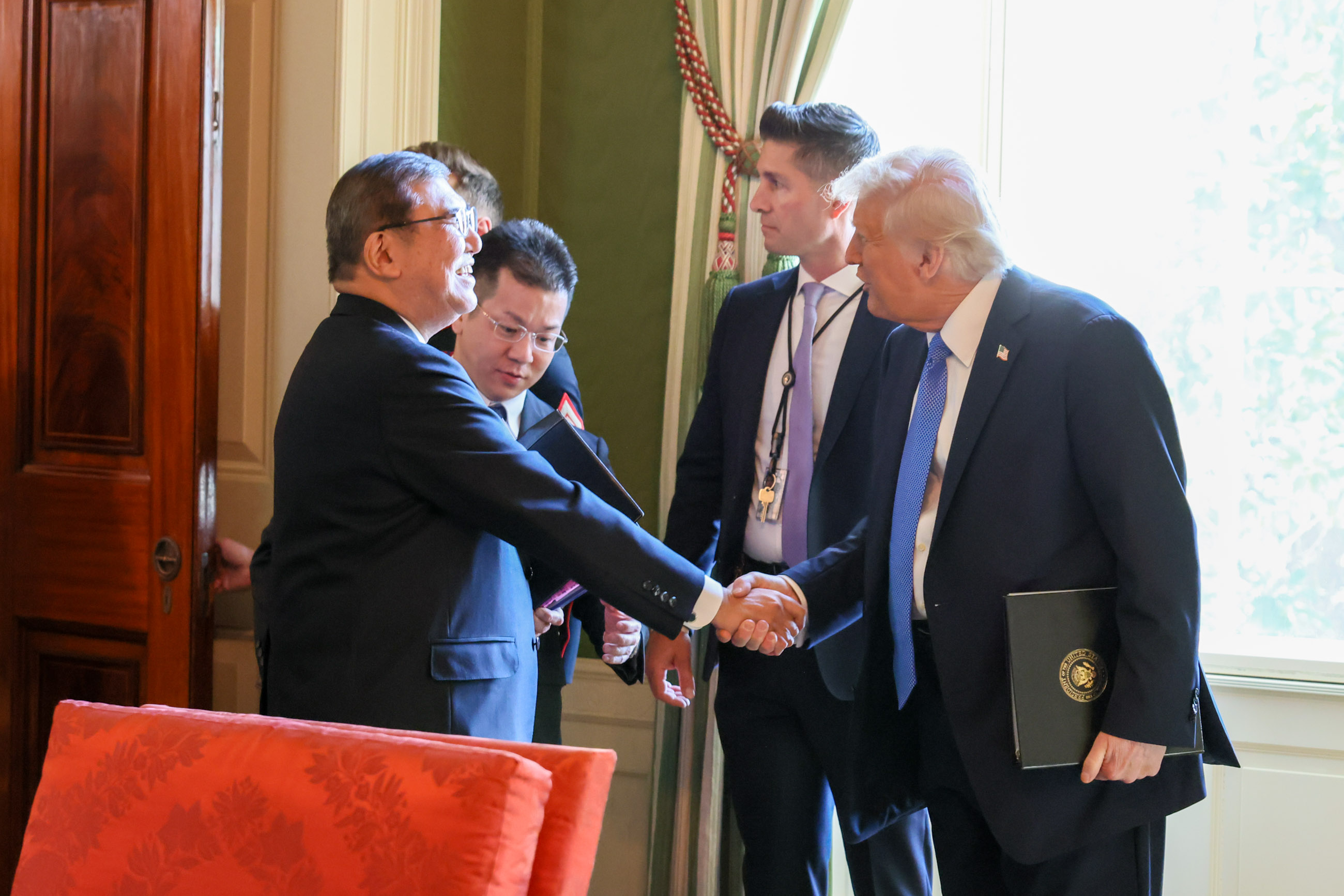 日美联合记者招待会2