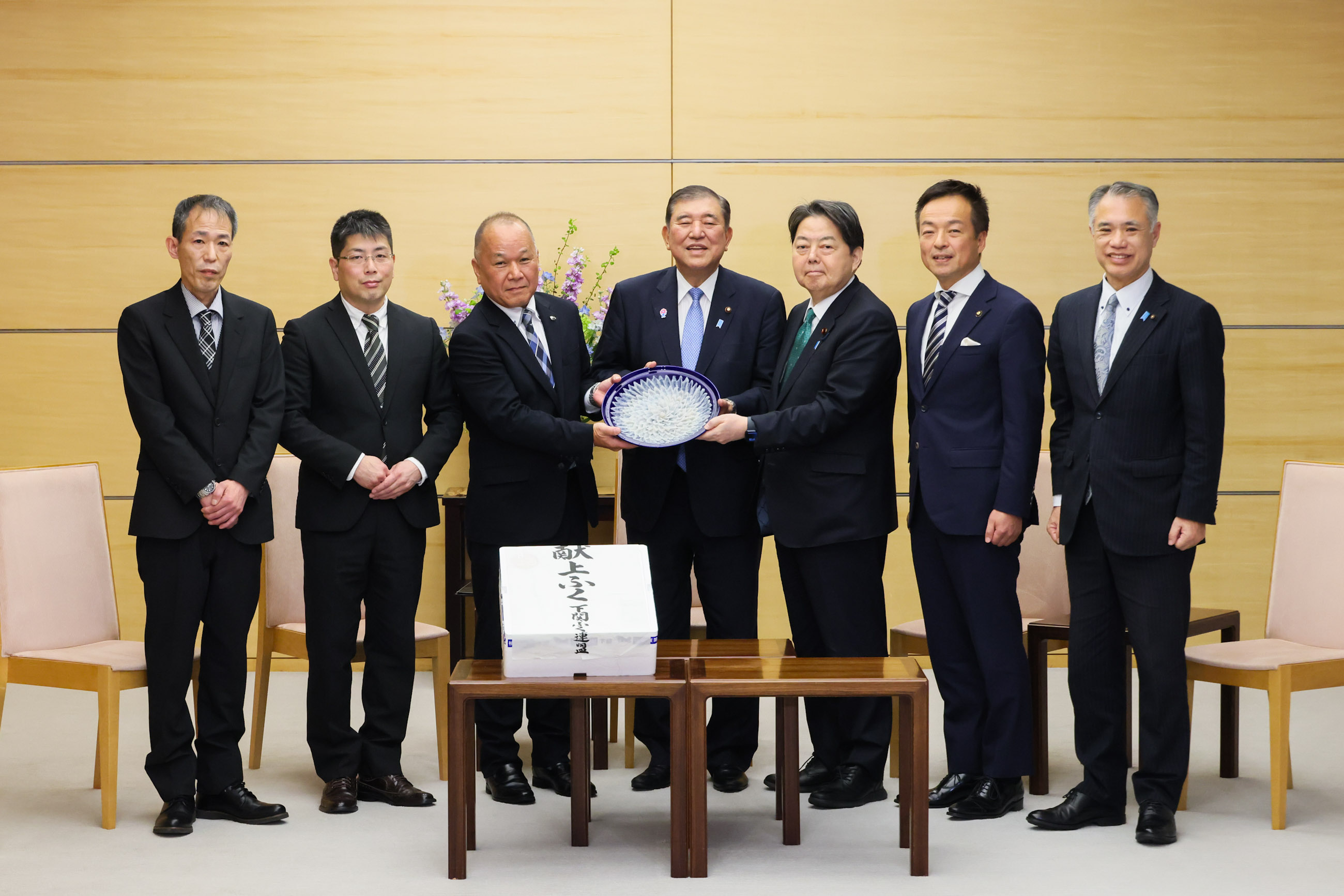 会见下关河豚联盟等代表