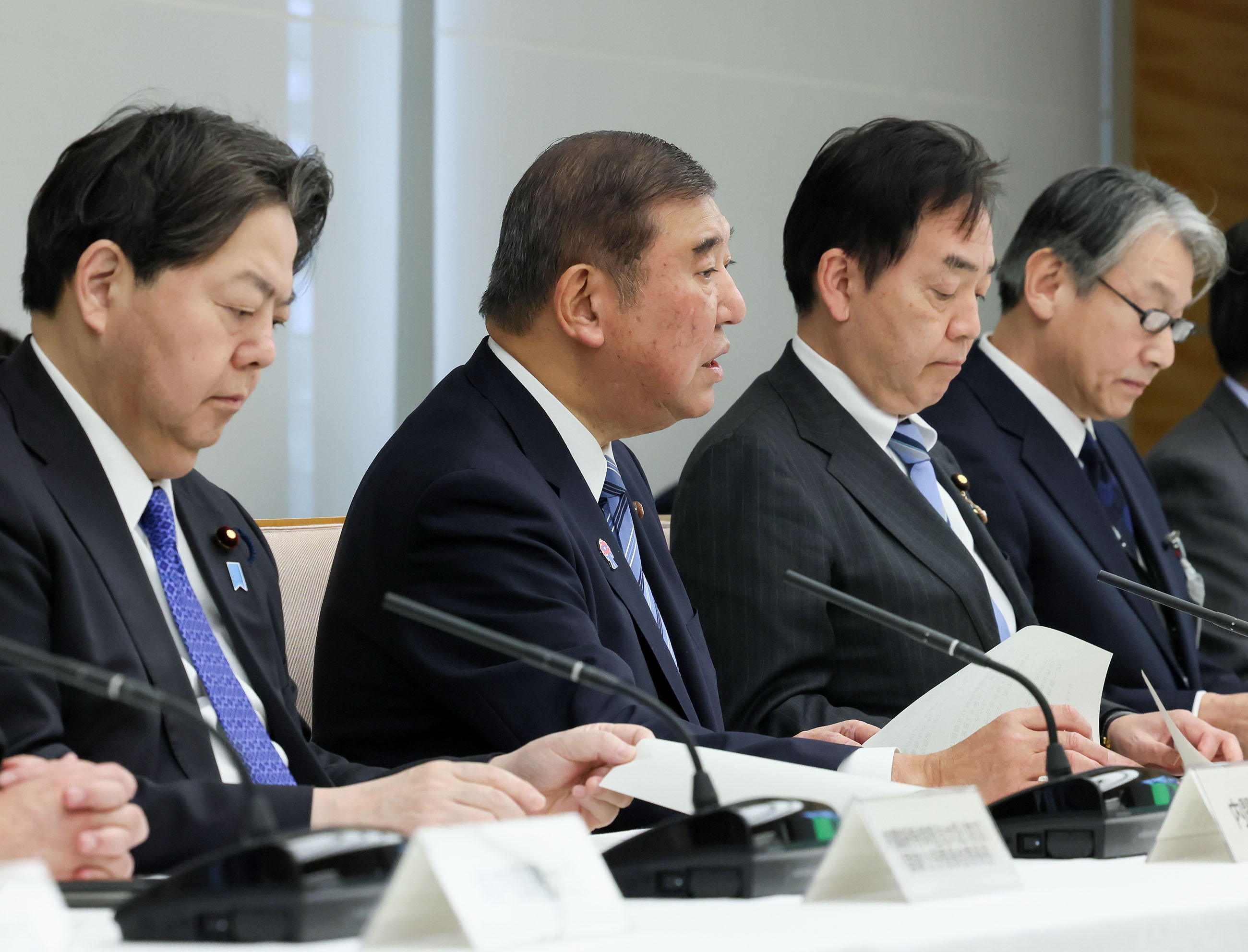 石破首相在训练现场发言4