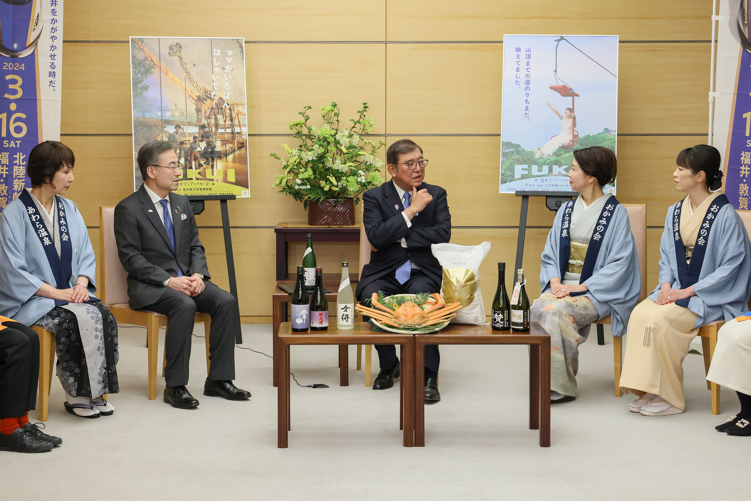 石破首相接受拜会2