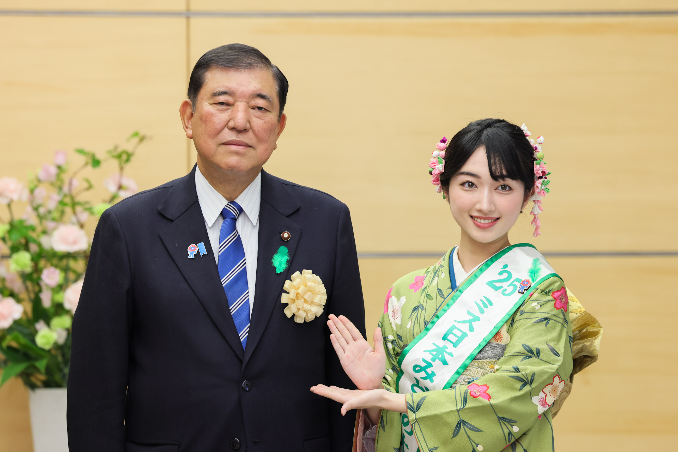 石破首相接受拜会2