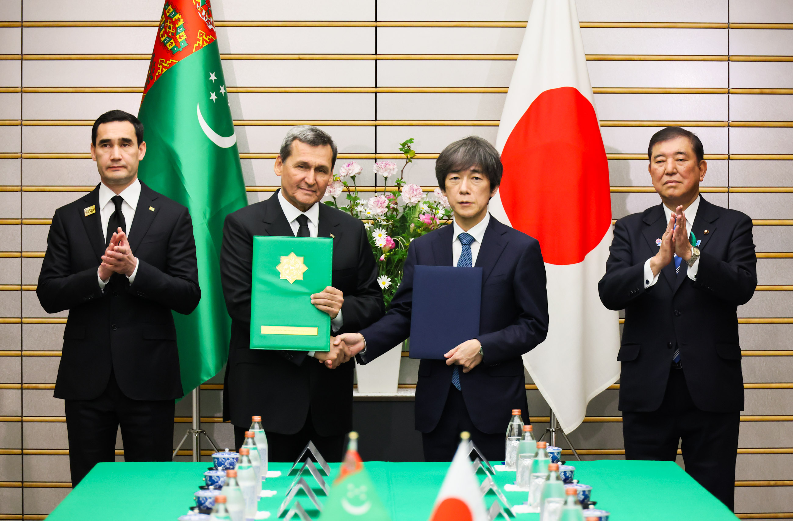 日本土库曼斯坦首脑会谈4