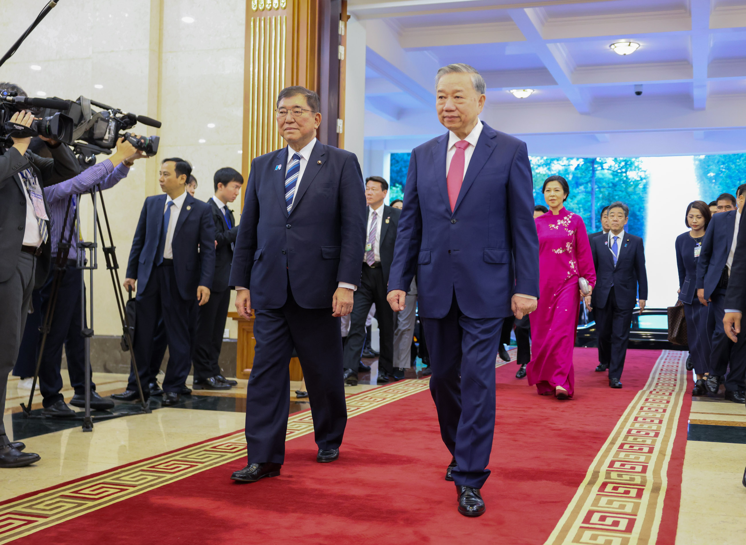 苏林总书记欢迎石破首相3